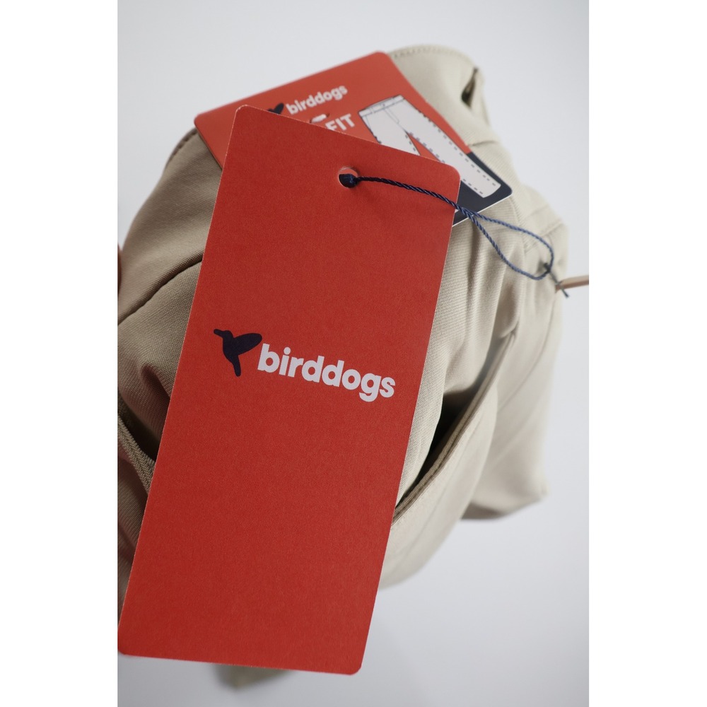 Birddogs Flex 5-Pocket Pants Relaxed 34x30 Khaki Suburban Meyer Casual Golf - Picture 7 of 8